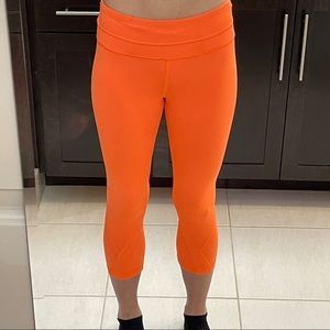 Neon Orange LuluLemon Leggings
